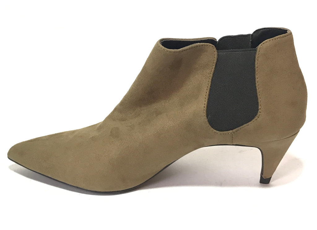 ZARA Taupe Suede Ankle Boots | Like New |