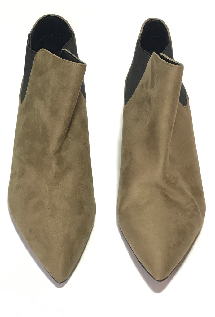 ZARA Taupe Suede Ankle Boots | Like New |