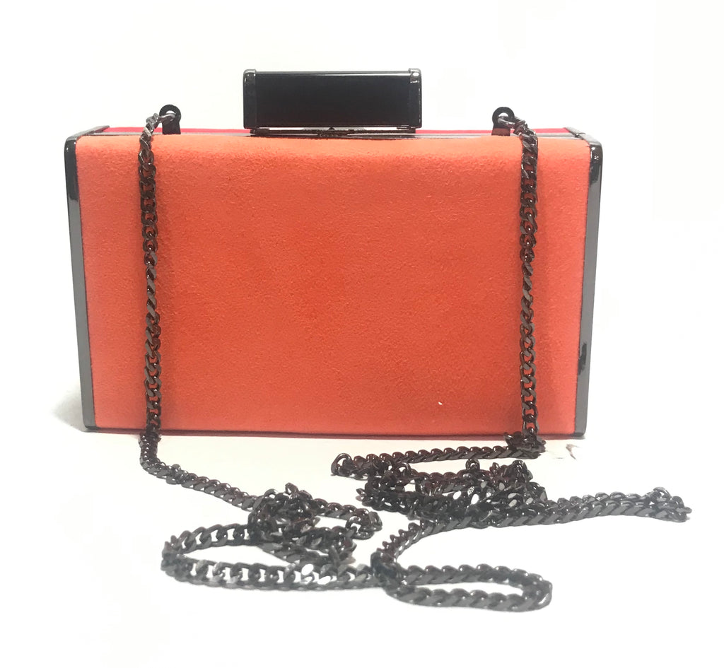 ZARA Colour Blocked Suede Box Clutch | Like New |