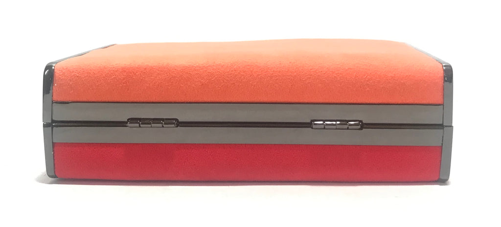 ZARA Colour Blocked Suede Box Clutch | Like New |