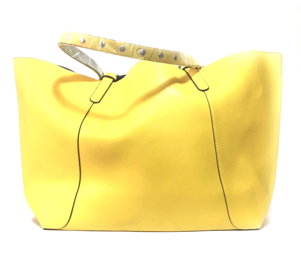 ZARA Yellow & Silver Reversible Tote Bag | Brand New |