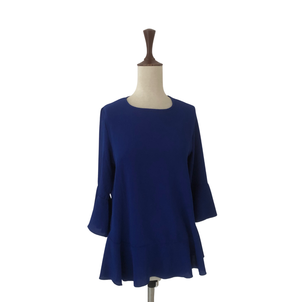 Quiz Cobalt Blue Bell-sleeves Blouse | Gently Used |