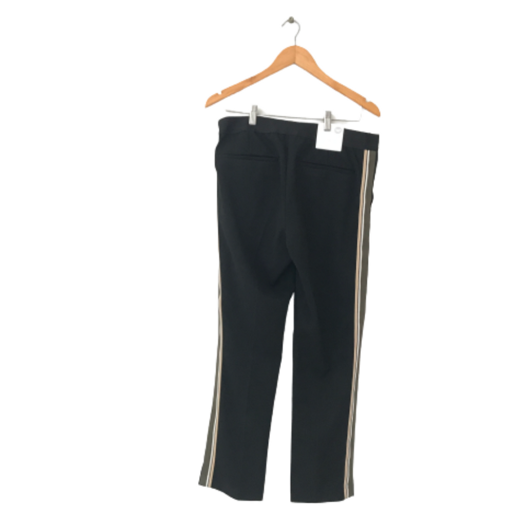 H&M Black Pants with Tri-colour Side Stripe | Brand New |