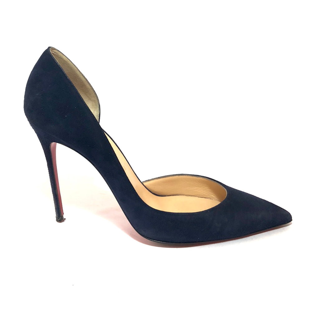 Christian louboutin navy heels sale
