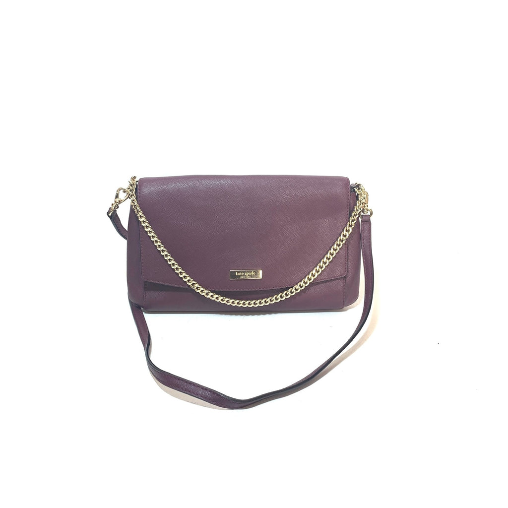 Kate Spade Purple Leather Cross Body Bag | Gently Used |