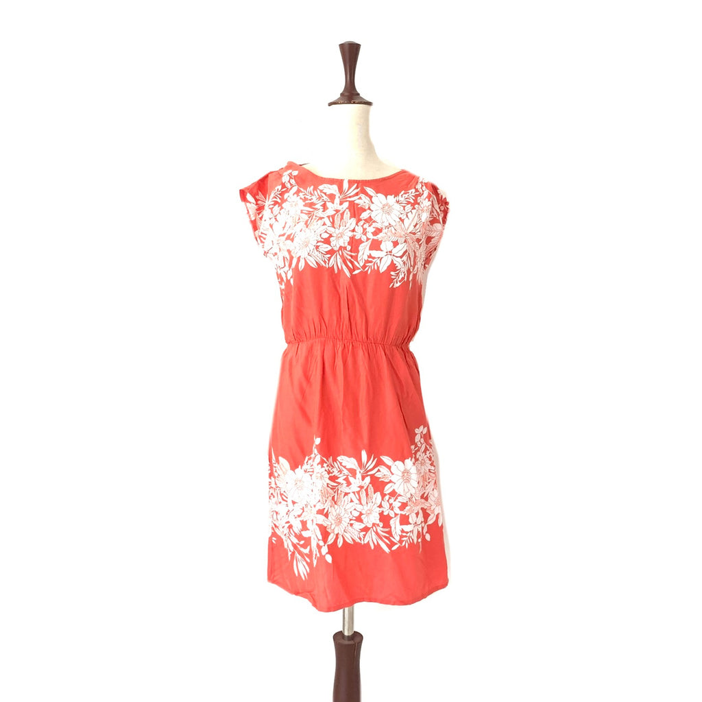 Red Herring Coral & White Dress | Gently Used |
