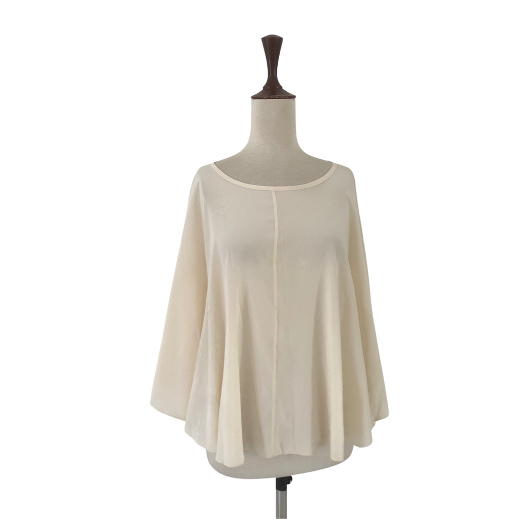 DKNY Beige Silk Blouse | Pre Loved |