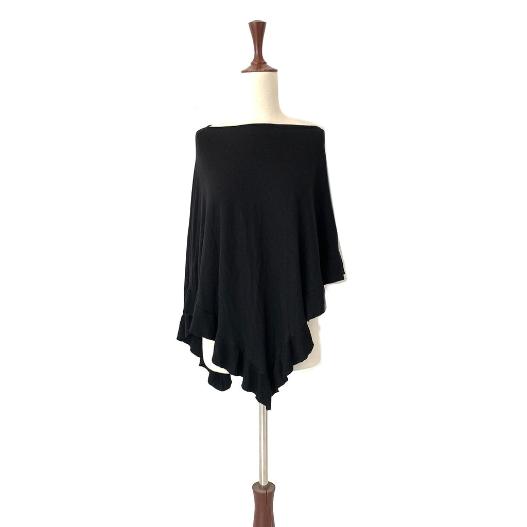 BCBG Black Knit Poncho Top | Gently Used |