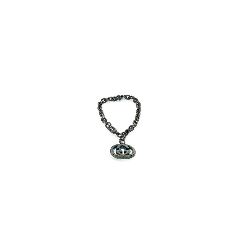 Gucci Silver Hanging Logo Charm Bracelet | Pre Loved |