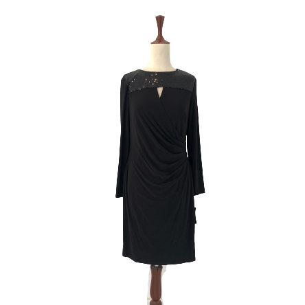 Lauren Ralph Lauren Black Sequins Dress | Brand New |