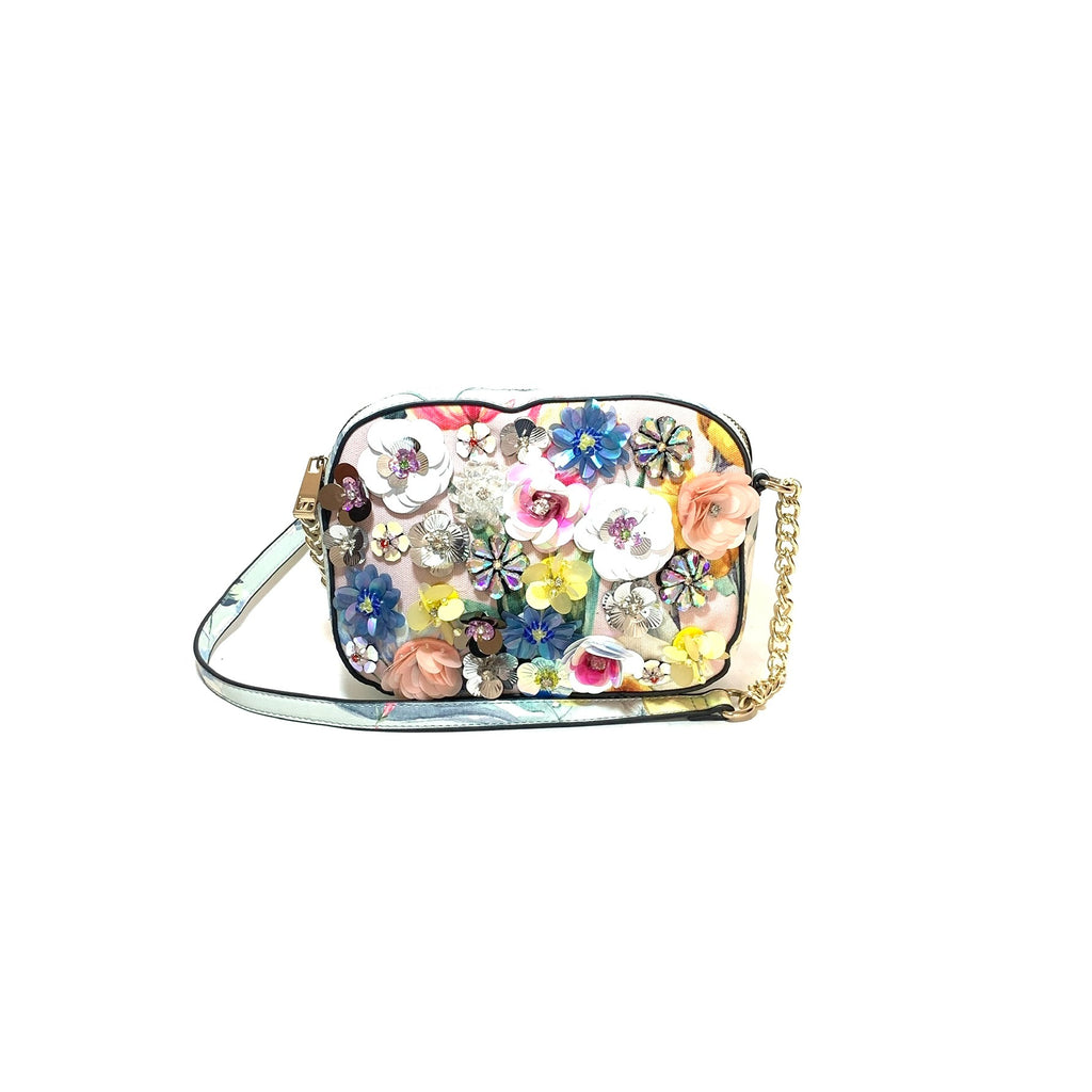 ALDO Multicoloured Floral Embellished Crossbody | Gently Used |