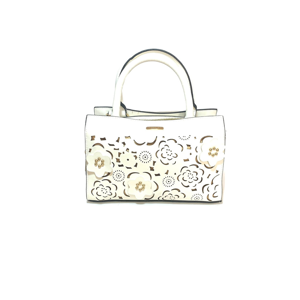 Carpisa White Floral Satchel | Gently Used |