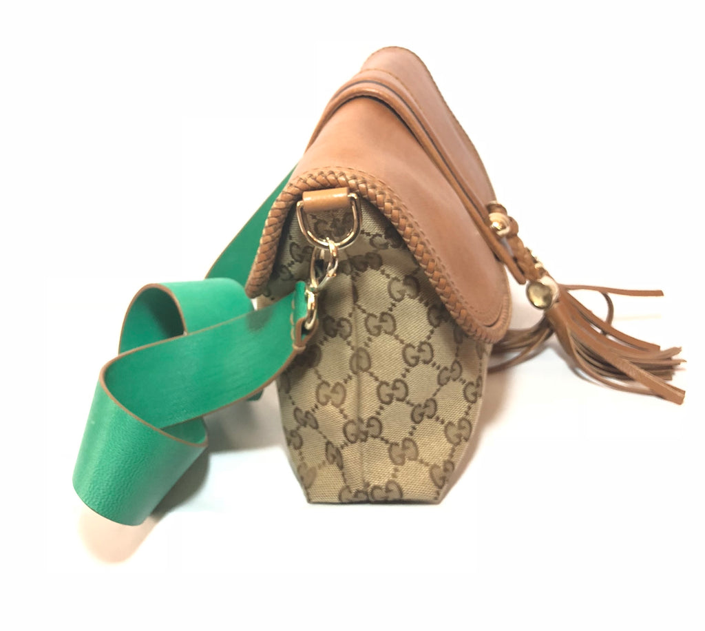 Gucci Monogram Canvas and Leather Satchel | Gently Used |