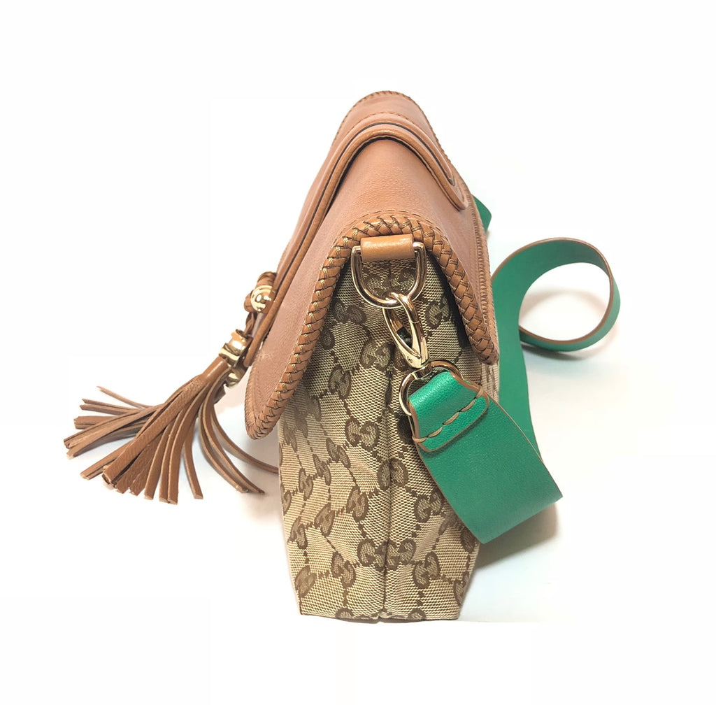 Gucci Monogram Canvas and Leather Satchel | Gently Used |