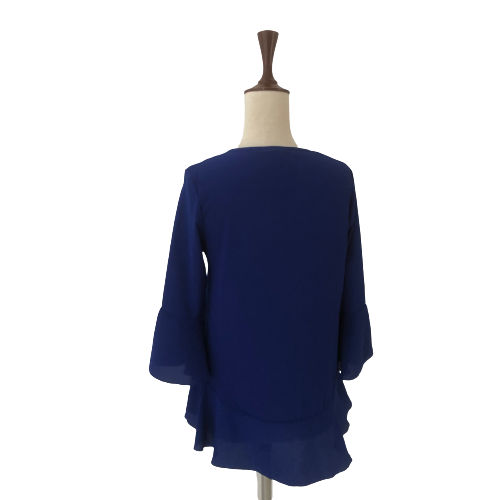 Quiz Cobalt Blue Bell-sleeves Blouse | Gently Used |