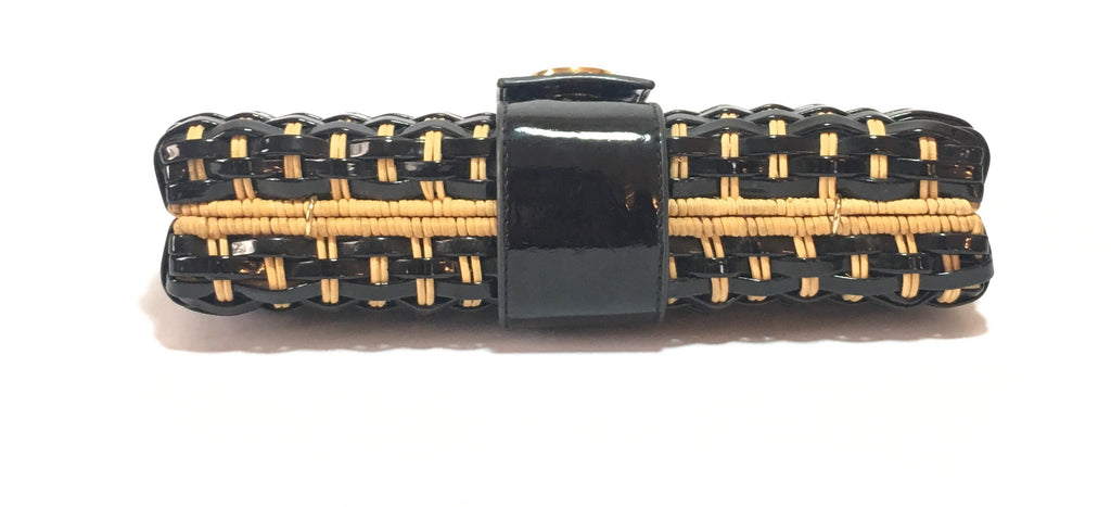 Tory Burch Woven 'Rattan' Clutch 