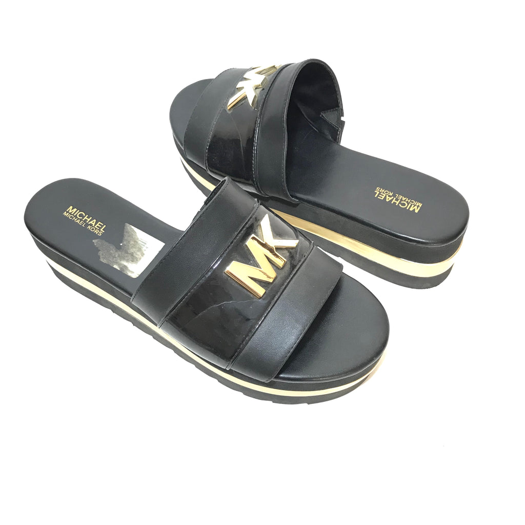 Michael Kors Brady Slide Platform Sandals | Pre Loved |