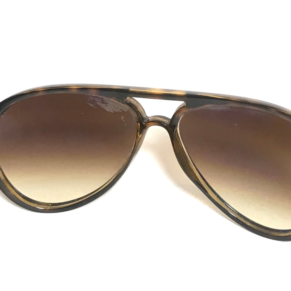 Ray-Ban Light Brown RB4125 Unisex Aviator Sunglasses | Pre Loved |