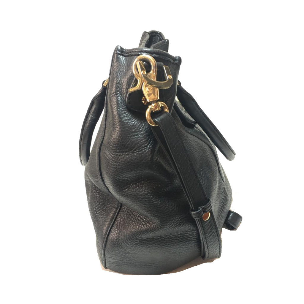 Tory Burch Black 'Amanda' Leather Bag | Pre Loved |