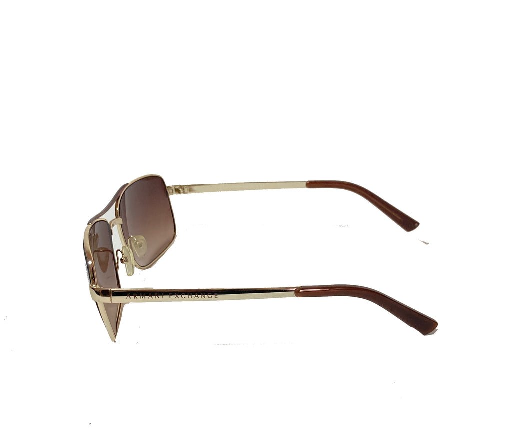 Armani Exchange Gold AX2004 Unisex Sunglasses | Like New |