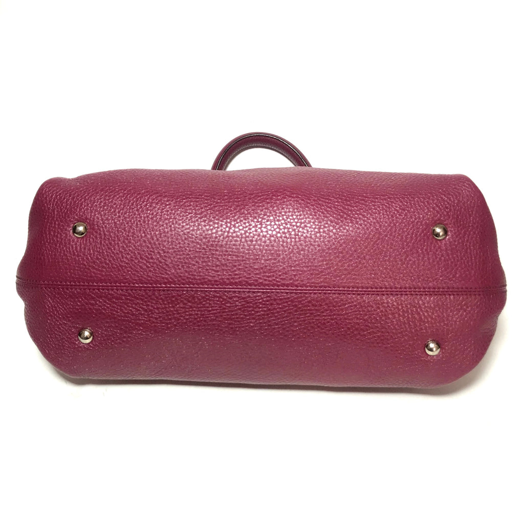 Salvatore Ferragamo Maroon Sofia Leather Tote | Gently Used |