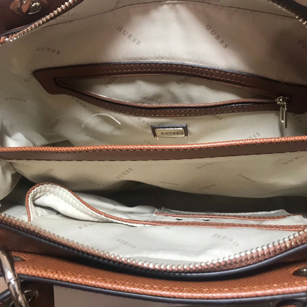 Guess Tan 'Kamryn' Shoulder Bag | Brand New |