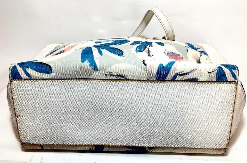 Guess White Floral Printed Shoulder Bag | Pre Loved |