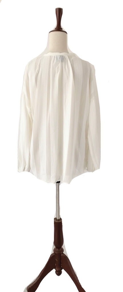 Mango Off-White Sheer Top | Gently Used |