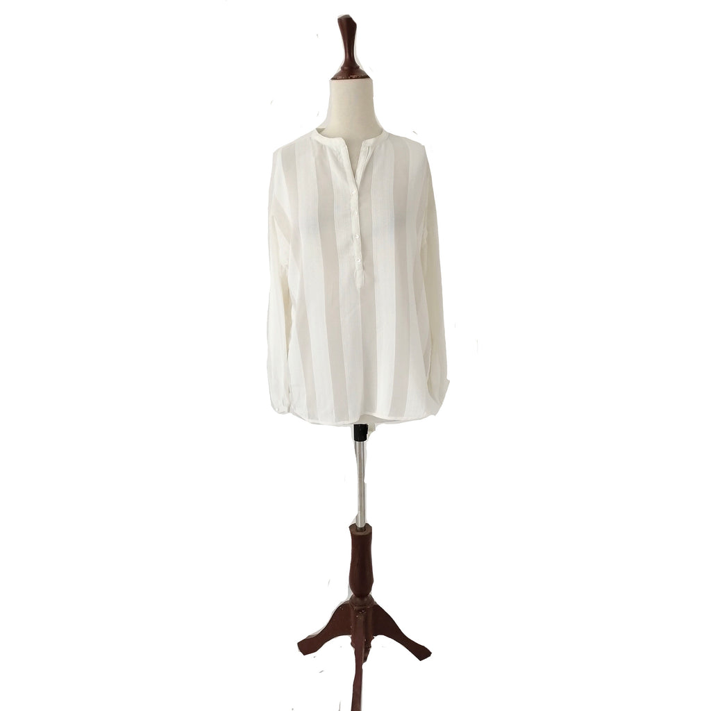 Mango Off-White Sheer Top | Gently Used |