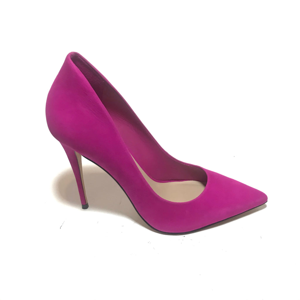 Aldo Suede Fuchsia Suede 'Cassedy' Pointed Pumps | Gently Used |