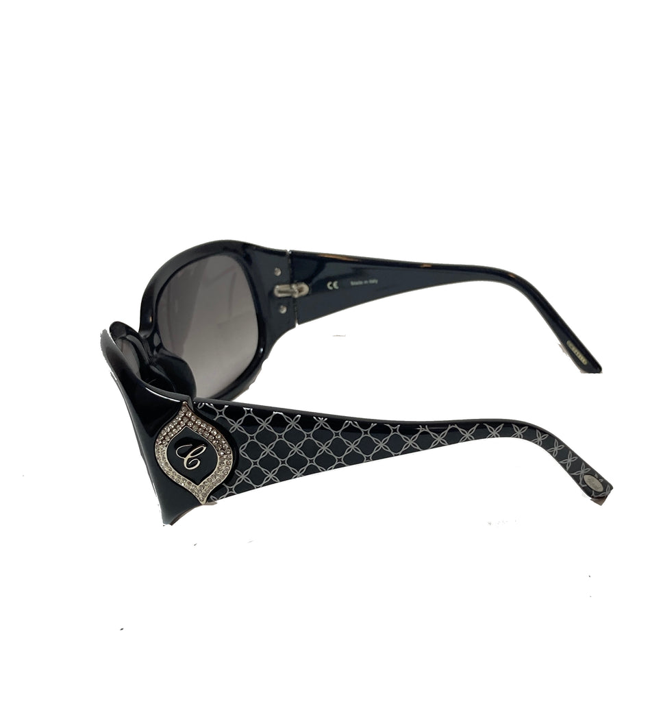 Chopard Black SCH091S Rhinestone Sunglasses | Like New |