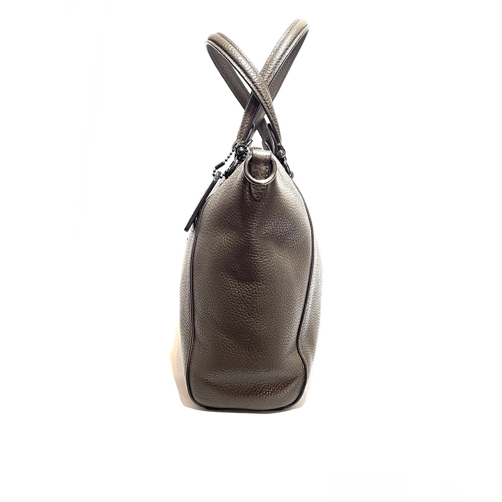 Coach Moss Green Pebbled Leather 'Prarie' Satchel | Gently Used |