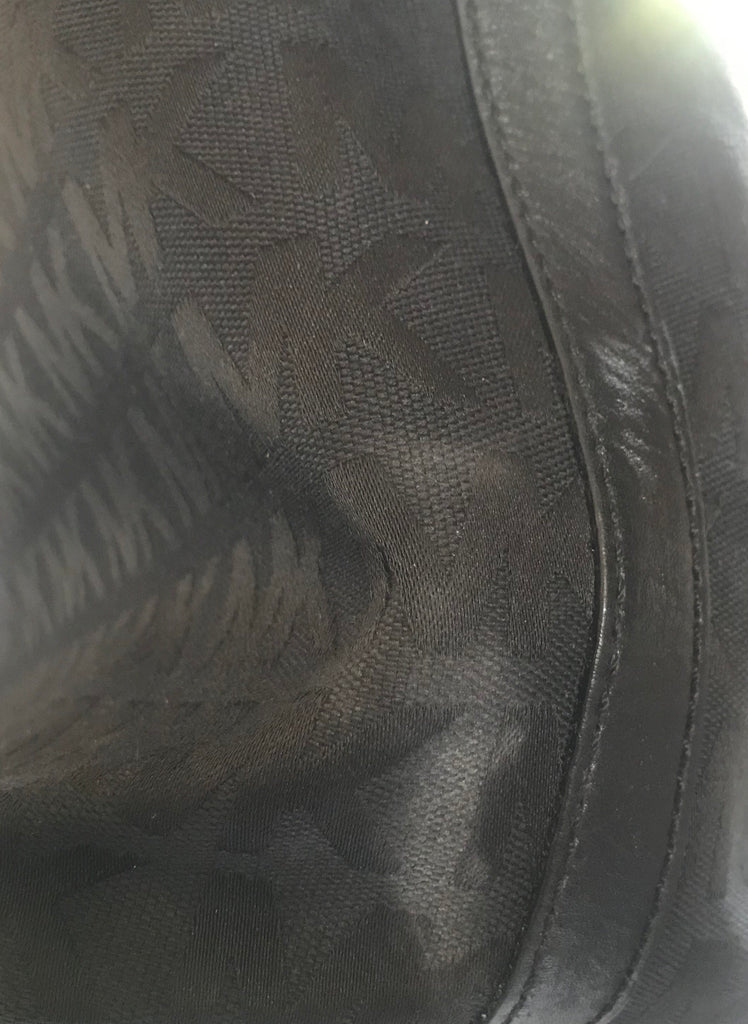 Michael Kors Black Monogram Jet Set Canvas Tote | Pre Loved |