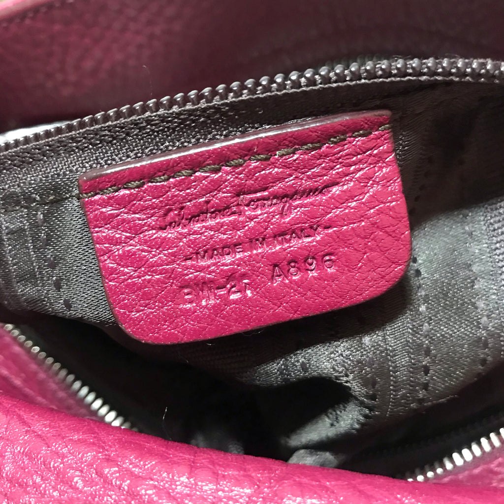 Salvatore Ferragamo Maroon Sofia Leather Tote | Gently Used |