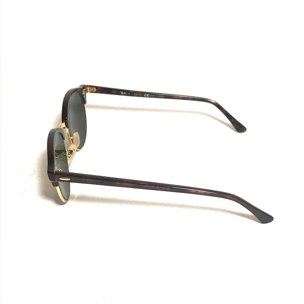 Ray-Ban Tortoise-Green RB4246 Unisex Round Sunglasses | Gently Used |