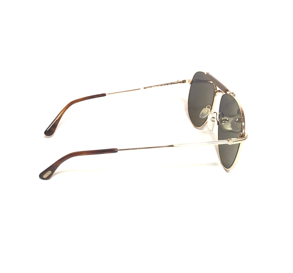 Tom Ford Sean TF536 Rose Gold Aviator Unisex Sunglasses | Like New |
