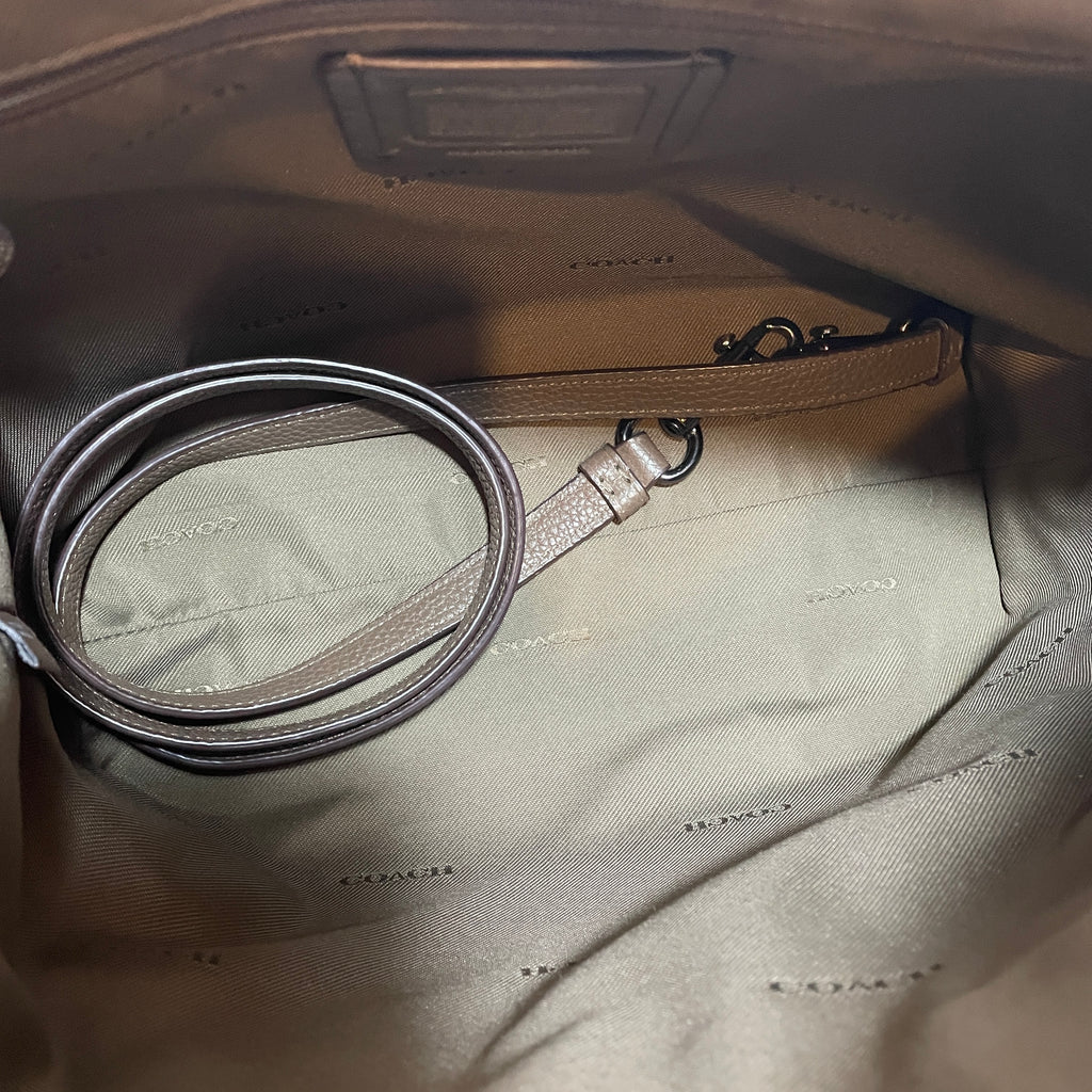 Coach Moss Green Pebbled Leather 'Prarie' Satchel | Gently Used |