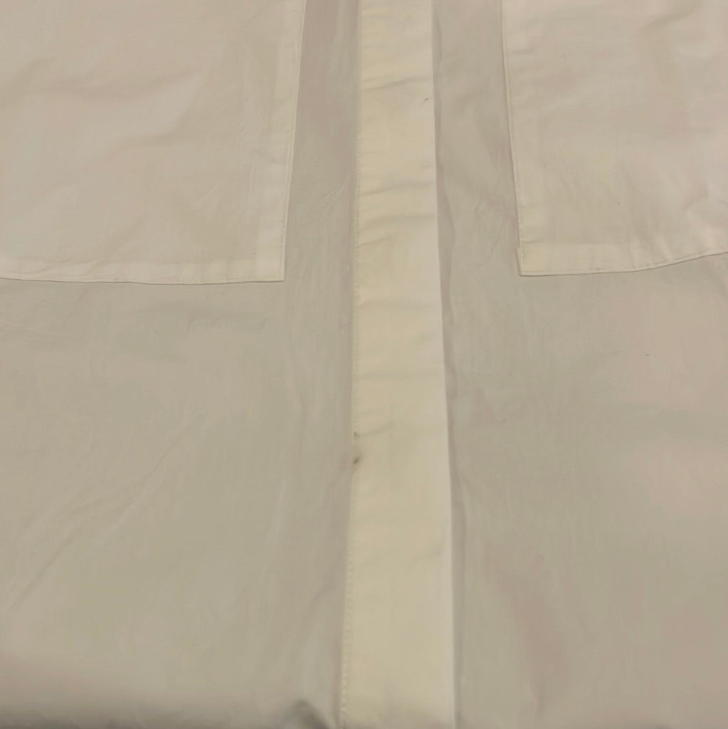 Mango White Boxy Fit Front-Pockets Shirt | Gently Used |
