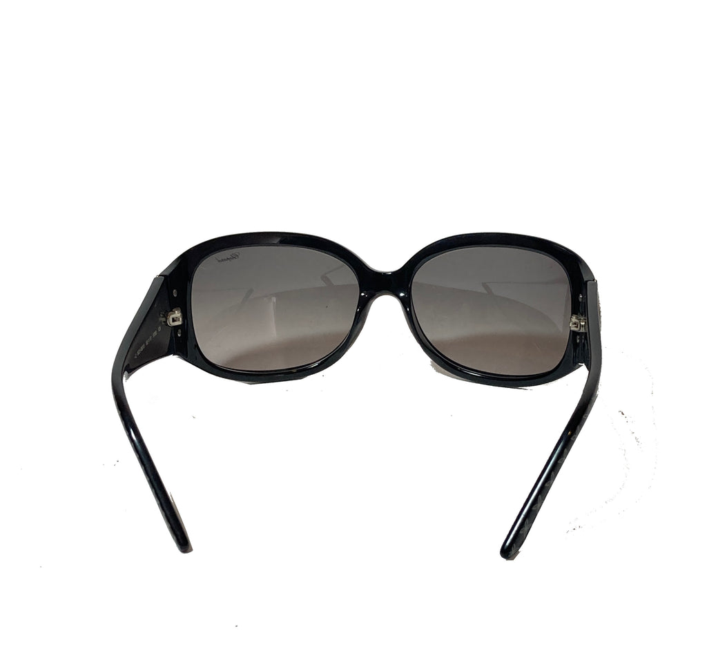 Chopard Black SCH091S Rhinestone Sunglasses | Like New |