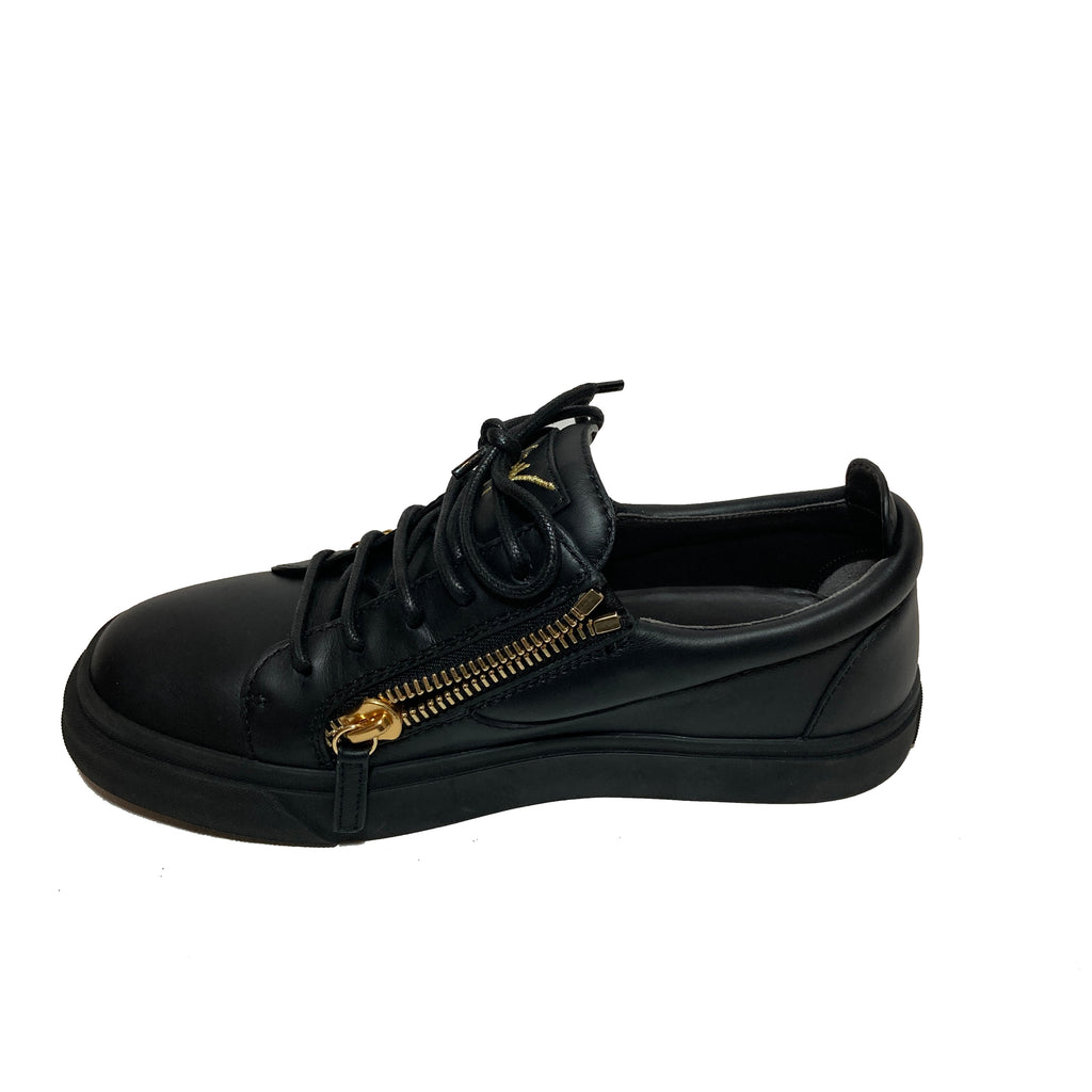 Giuseppe Zanotti Black Leather Sneakers | Brand New |