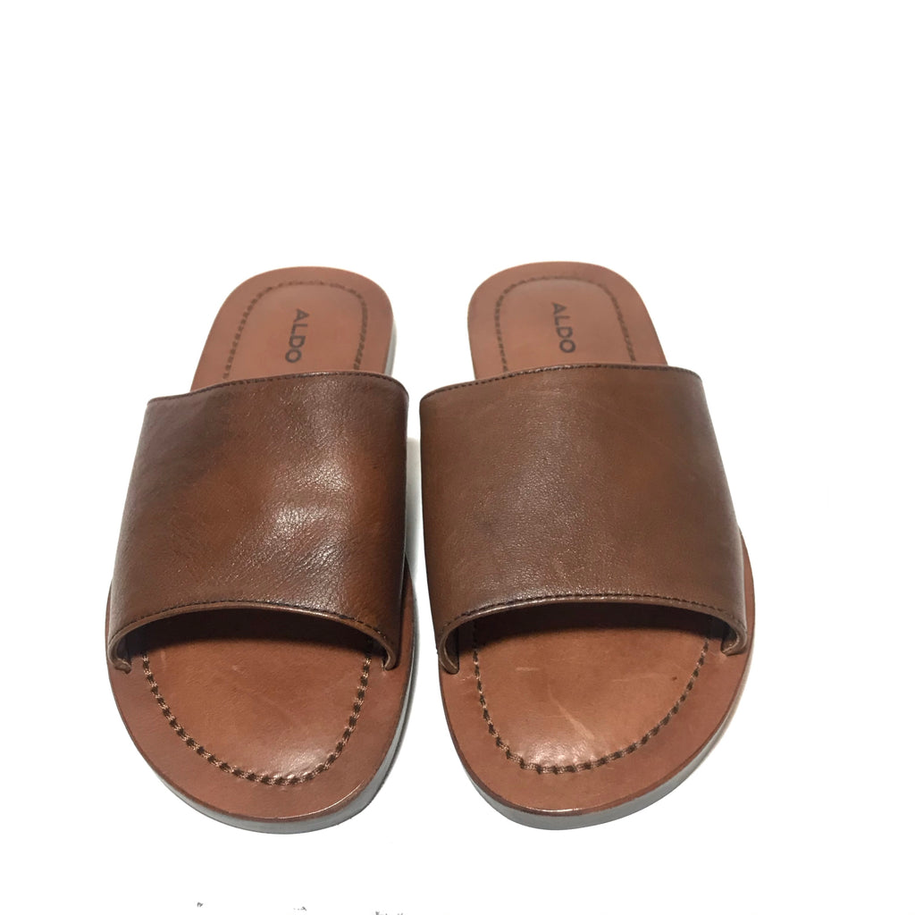 Aldo Tan Unisex Slides | Like New |