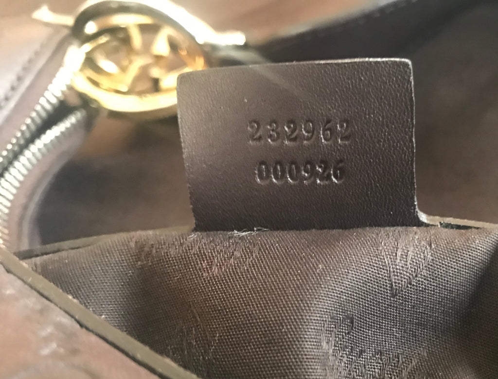 Gucci Monogram Leather Hobo | Gently Used |