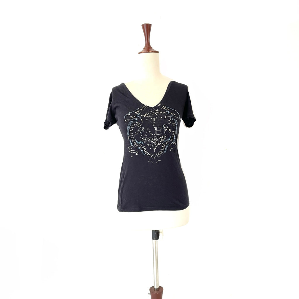 American Eagle black sequins t-shirt | Like New |