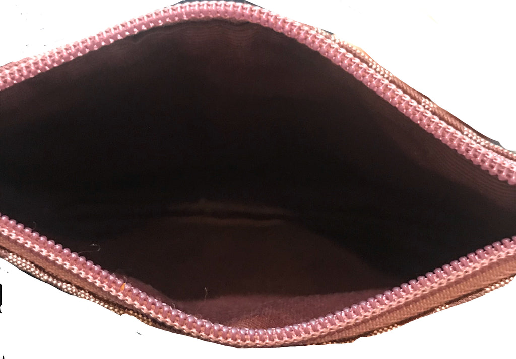 Coach Maroon Monogram Wristlet | Pre Loved |