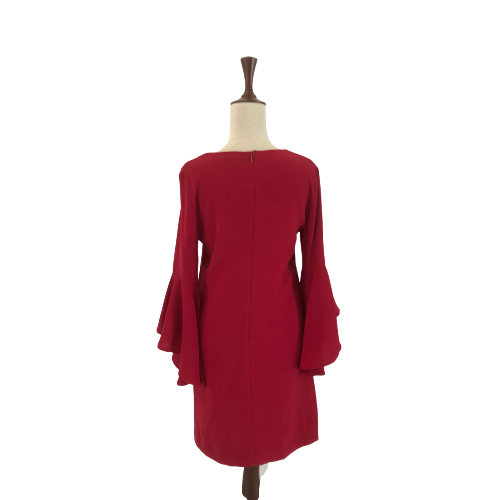 Mango Red Bell Sleeves Dress | Pre Loved |