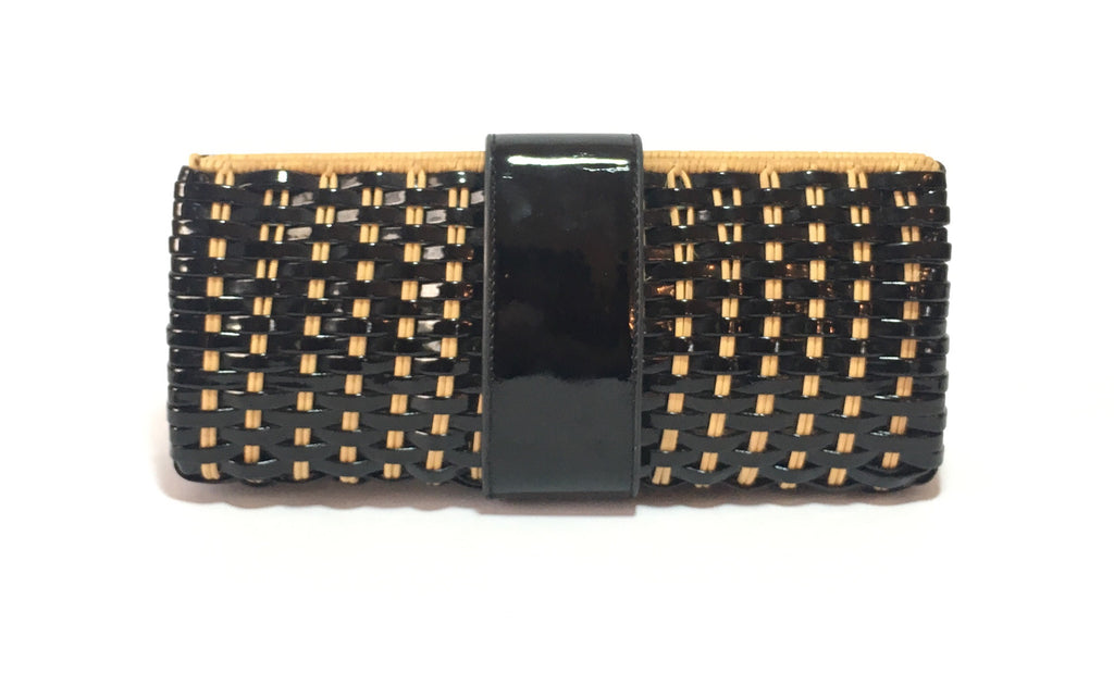 Tory Burch Woven 'Rattan' Clutch 