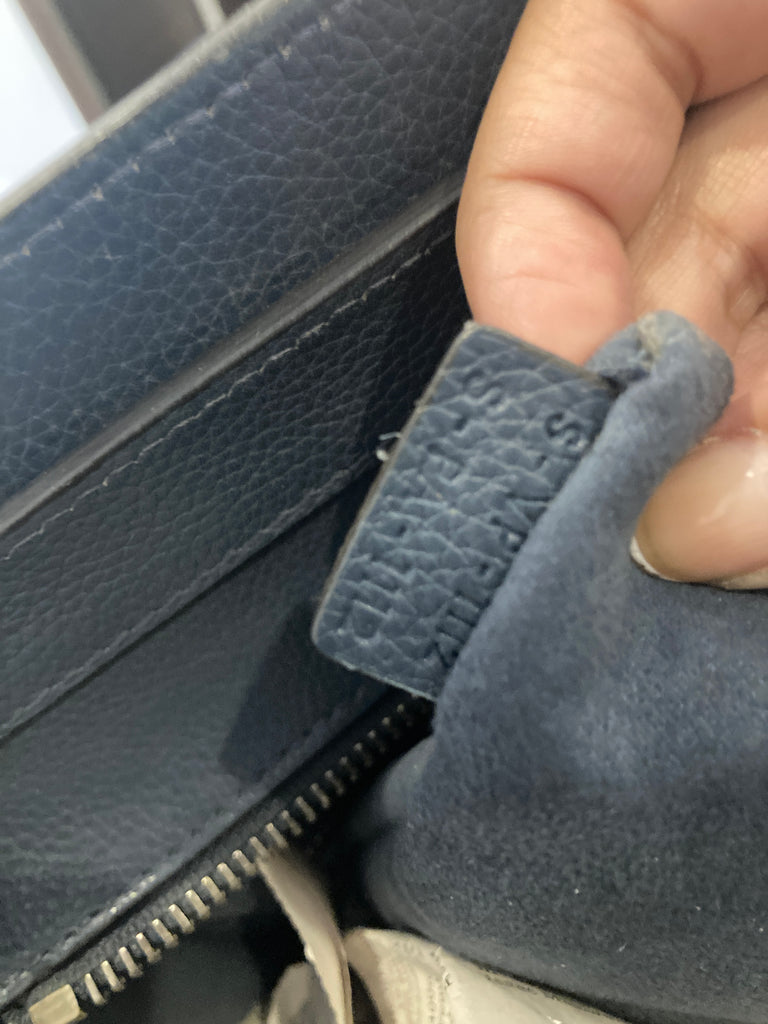 Celine Navy Luggage Leather Tote | Pre Loved |