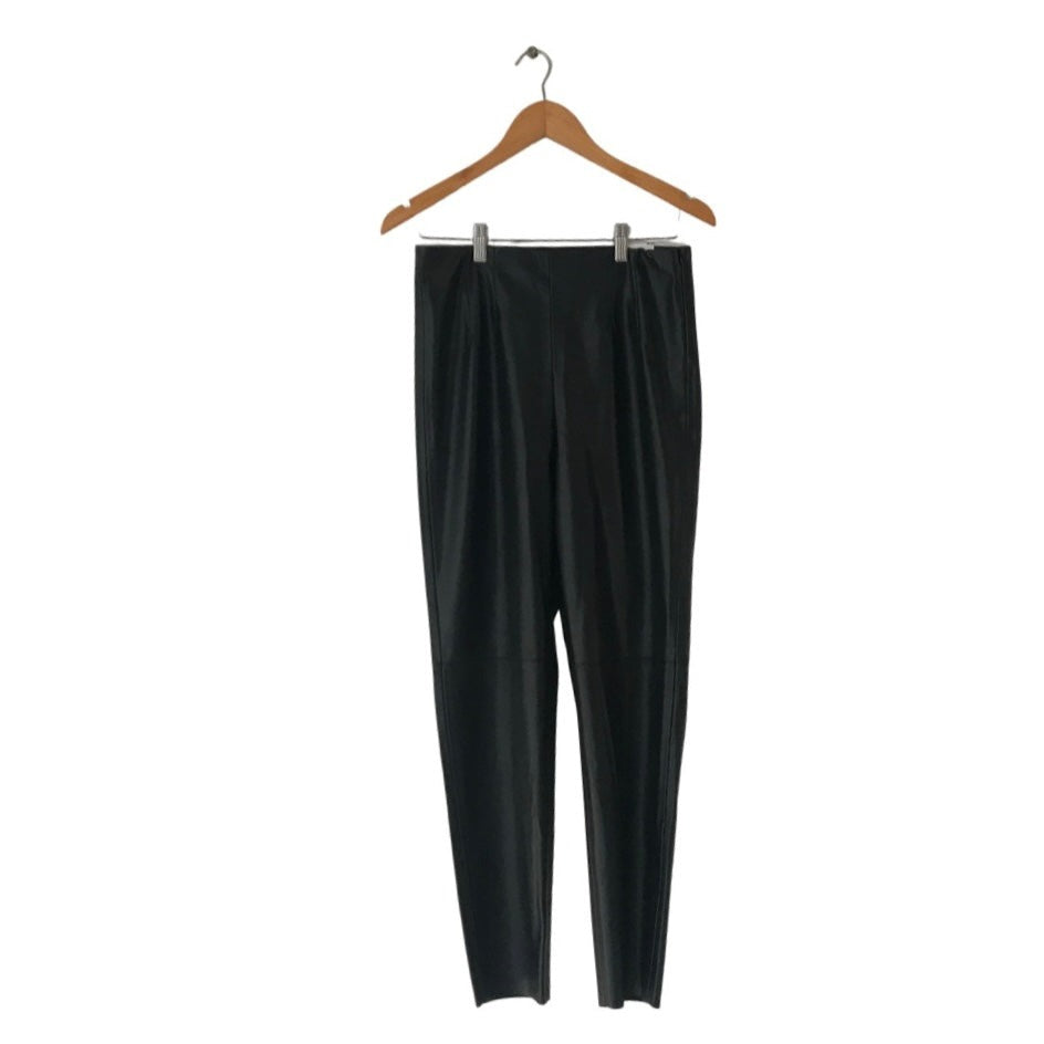 ZARA Black Faux Leather Leggings | Brand New |
