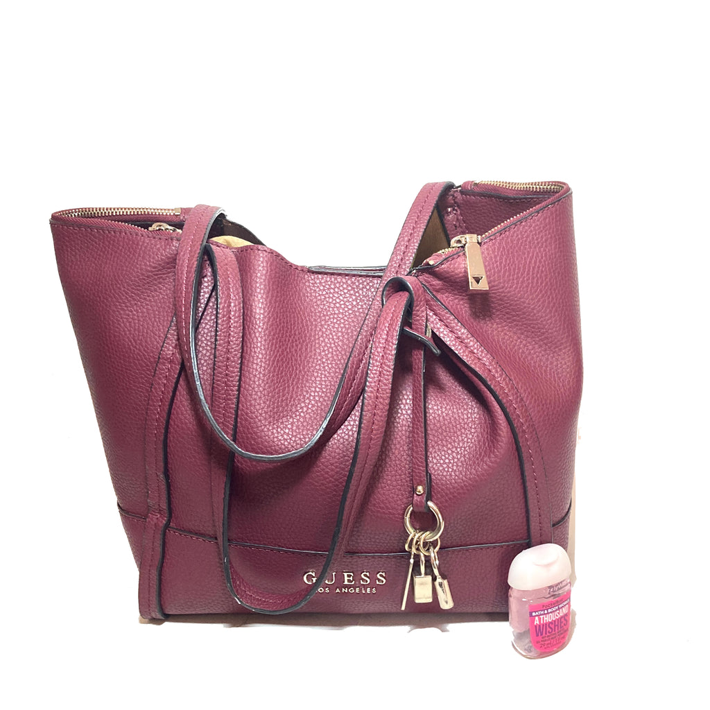 Guess Maroon Shoulder Bag | Pre Loved |
