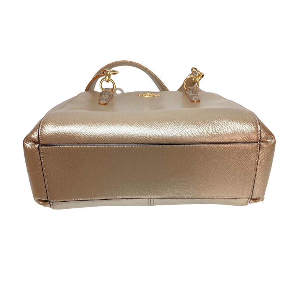 Coach Gold Leather Satchel | Like New |